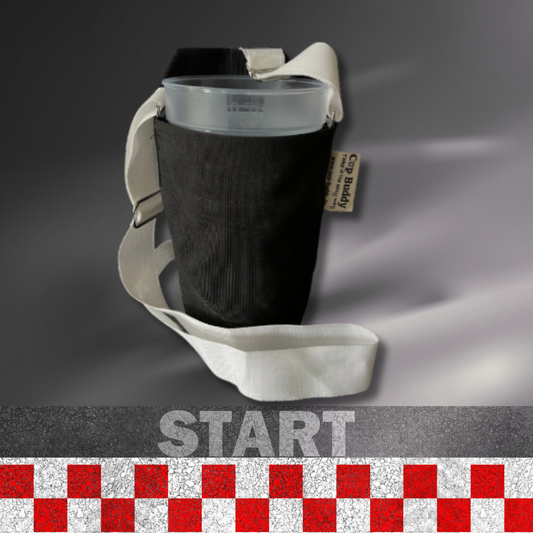 Cup Buddy® Getränketräger Starter Edition - schwarz-weiß
