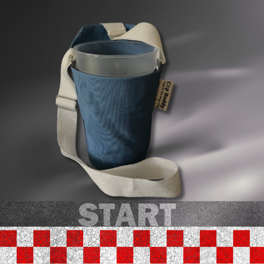 Cup Buddy® Getränketräger Starter Edition - hellblau-weiß