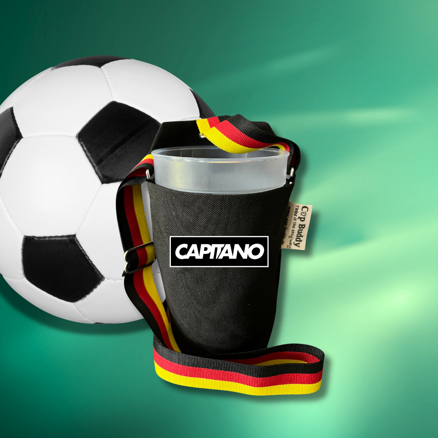 Cup Buddy Deutschland Edition Getränketräger in Schwarz-Rot-Gold - Capitano