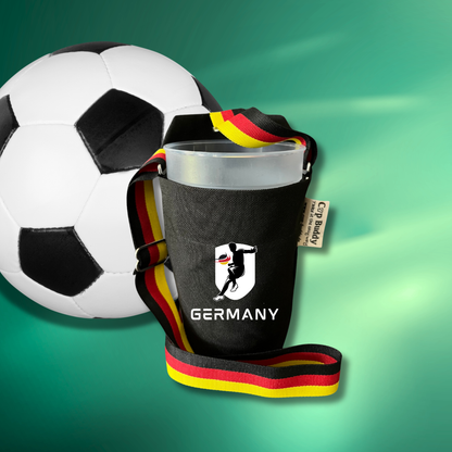 Cup Buddy Deutschland Edition Getränketräger in Schwarz-Rot-Gold - Kicker