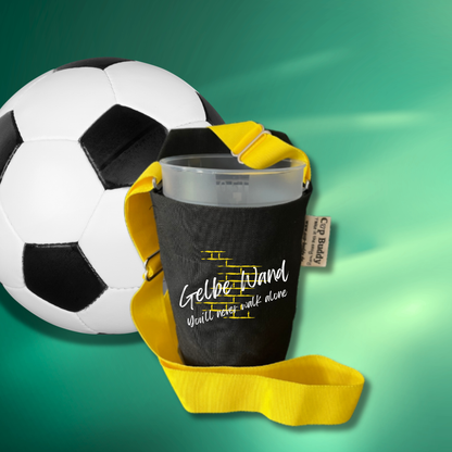 Cup Buddy Dortmund Getränketräger gelbe Wand You´ll never walk alone schwarz-gelb