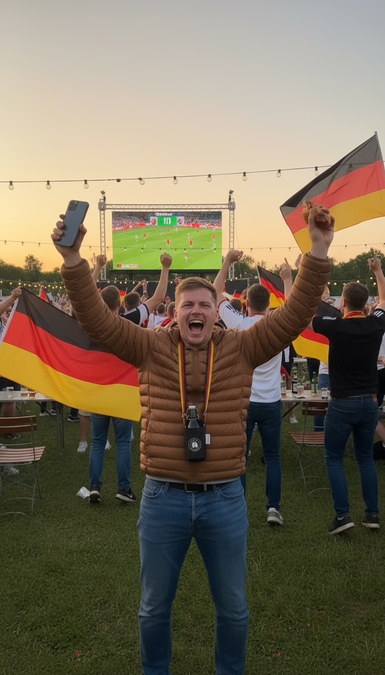 Banner 3 - Torjubel beim Public Viewing mit Handy